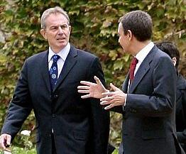 Blair and Zapatero in Madrid