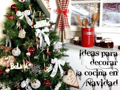 decorar cocina en navidad