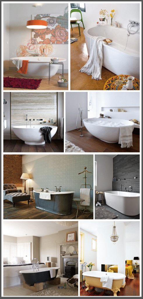 Decorar con bañeras exentas interiorismo