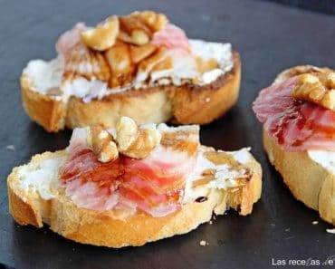 canapés de Navidad fáciles