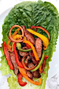 Wrap de lechuga y ternera