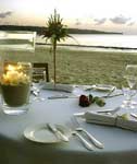 Cena romántica en la playa