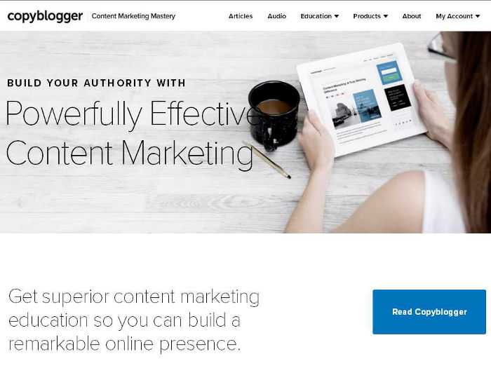 Blog de marketing de contenidos Copyblogger