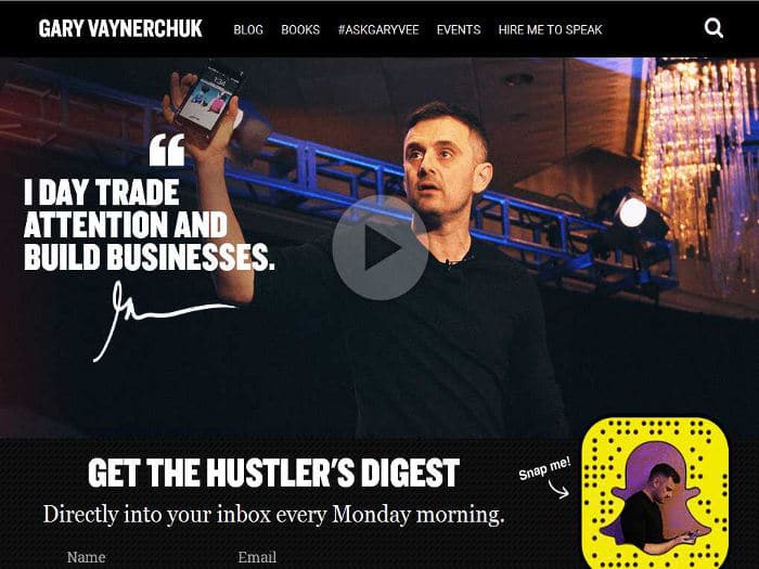 Blog de Gary Vaynerchuk para emprendedores