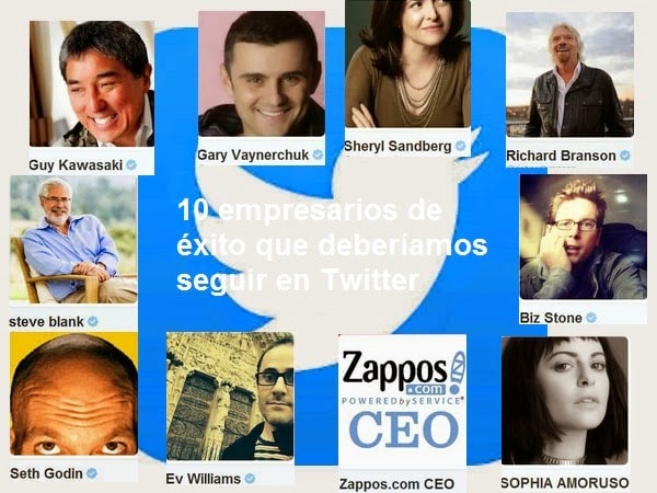 10 empresarios de éxito que deberíamos seguir en Twitter