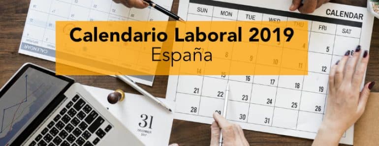 Calendario laboral España 2019