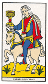 Tarot Marsella: Caballo de Copas