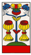 Tarot Marsella: Dos de Copas 