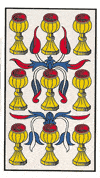 Tarot Marsella: Nueve de Copas