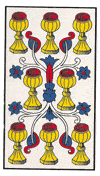 Tarot Marsella: Ocho de Copas