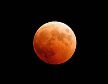 Eclipse de la Luna de sangre o Luna roja
