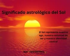 Significado astrológico del Sol