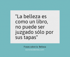 Frases sobre la belleza