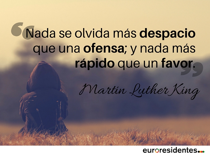 olvidar citas Martin Luther King Euroresidentes