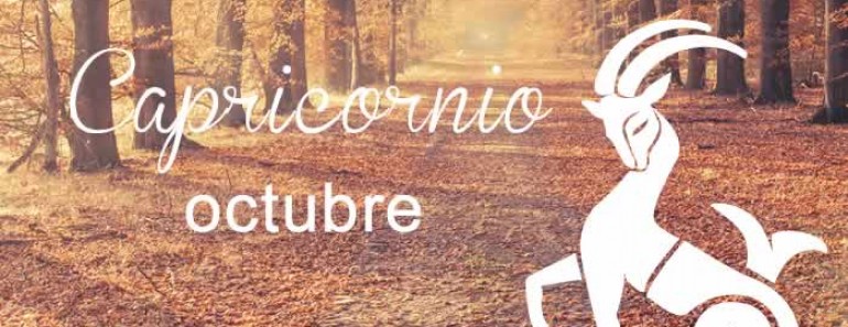 Horóscopo Capricornio Octubre 2016