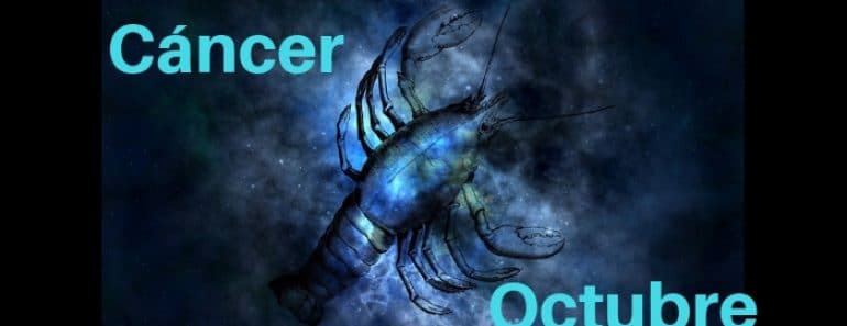 Horóscopo Cáncer Octubre 2020