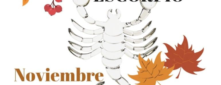Horóscopo Escorpio Noviembre 2020