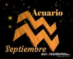 Horóscopo Acuario Septiembre 2018