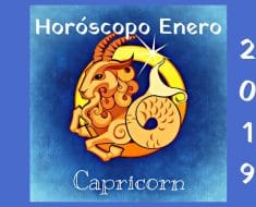 Horóscopo Capricornio Enero 2019