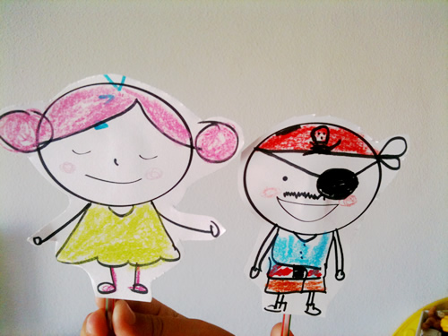 Dibujos para colorear con niños - Manualidades