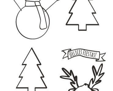Dibujos navideños para colorear
