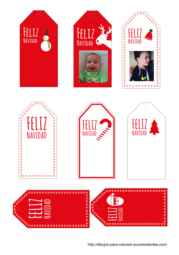 Etiquetas De Navidad Para Imprimir Manualidades