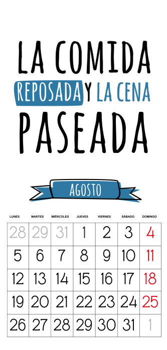 calendario 2013 gratis agosto