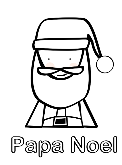 Papá Noel para colorear