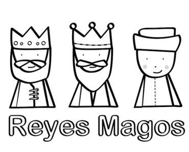 Dibujos de los Reyes Magos para colorear