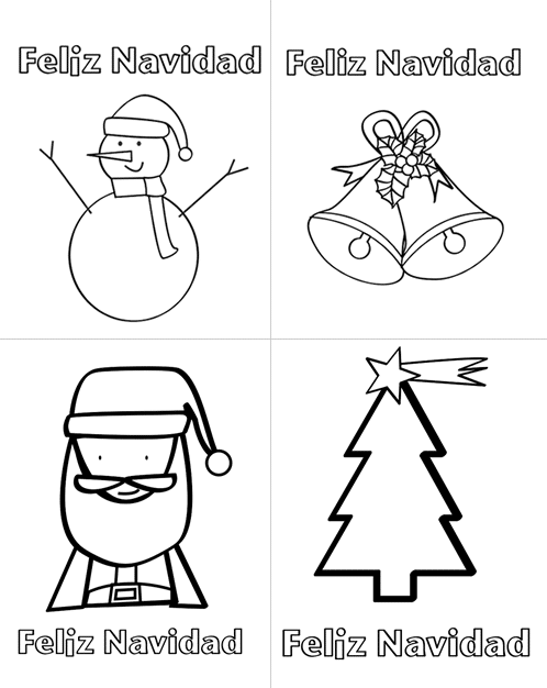  Dibujos de Navidad para imprimir