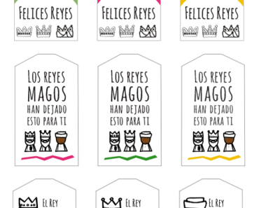 etiquetas de los reyes magos