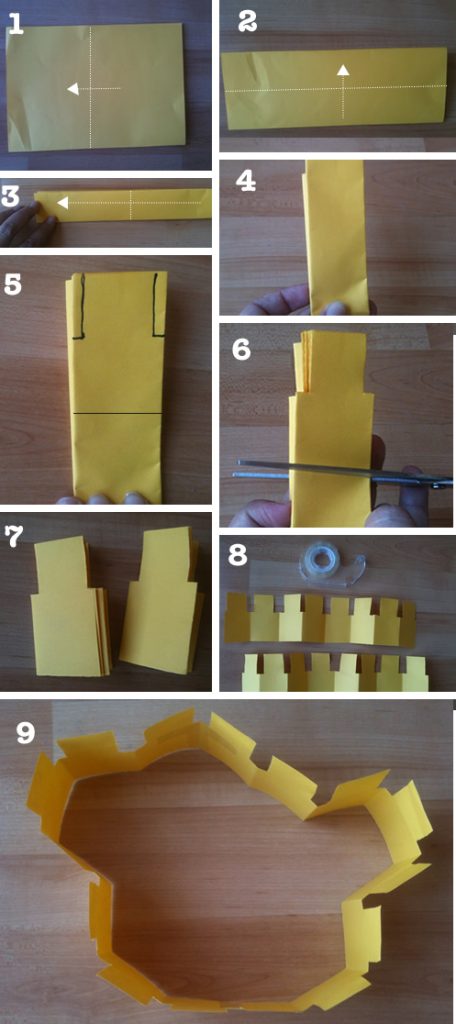 Paso a paso hacer corona de papel