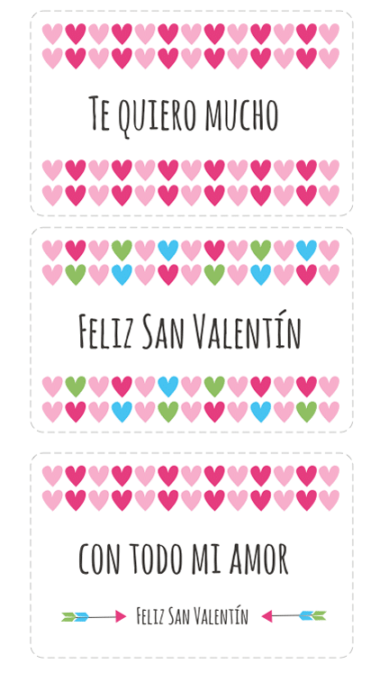 Tarjetas de San Valentín para imprimir y regalar | Gratis