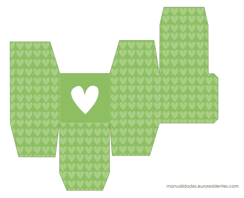 Caja San Valentín verde
