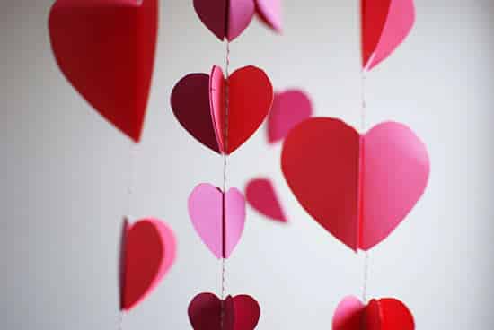 Guirnalda de corazones