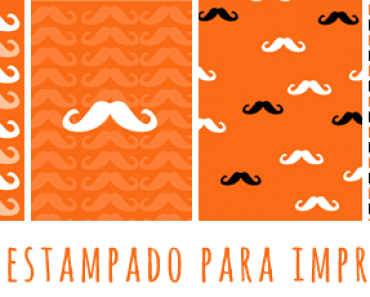 Papel estampado de bigotes para imprimir