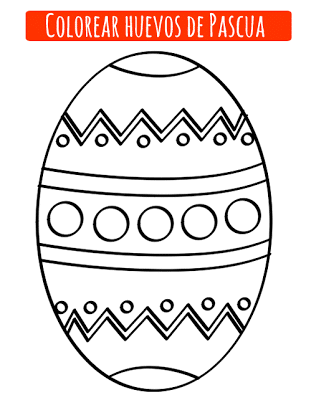 coloear huevo de Pascua