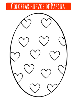  Dibujos de huevos de Pascua para imprimir y colorear