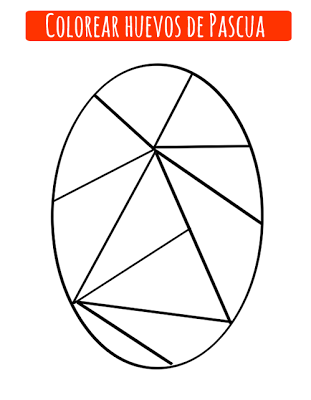 dibujo de huevo de pascua para pintar