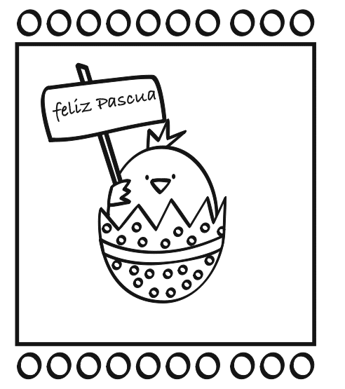 dibujo de Pascua para niños