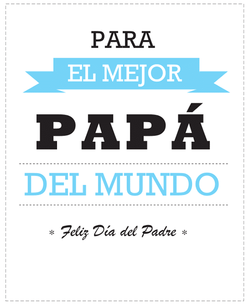 Tarjetas para felicitar el Día del Padre