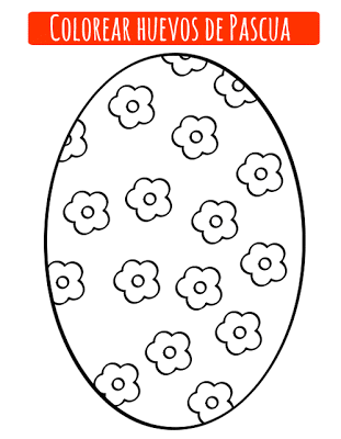 Imprimir huevo de Pascua para colorear