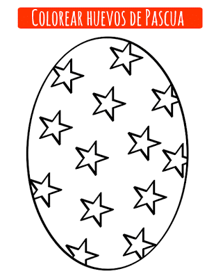 dibujo de huevo de pascua para colorear