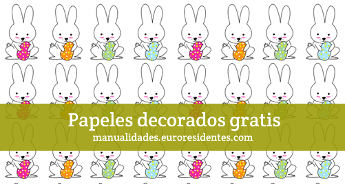 Cesta de Pascua con papel