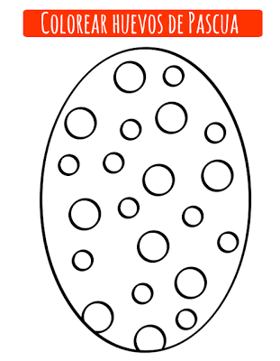 huevo de pascua para colorear