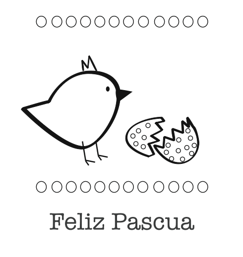 colorear dibujo de Pascua