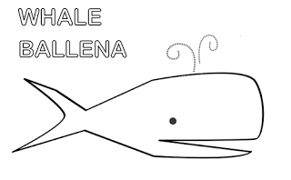 dibujo de ballena para colorear