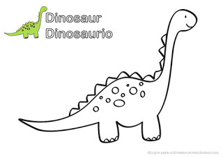 dibujo de dinosaurio para colorear