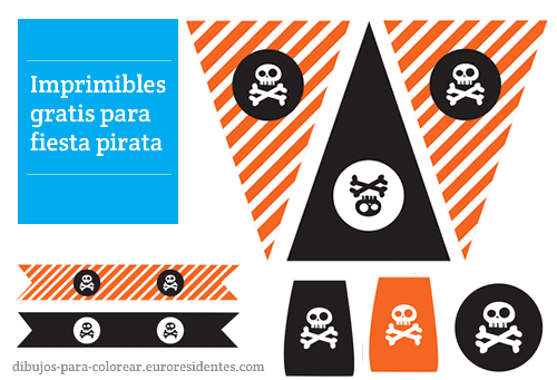 imprimibles fiesta pirata