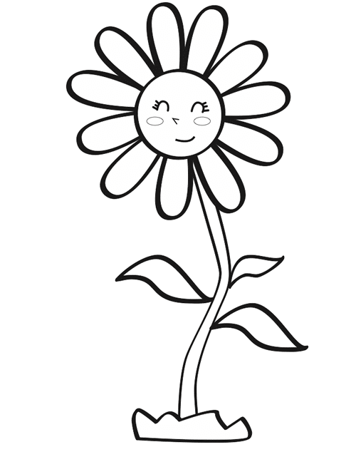 margarita infantil para colorear